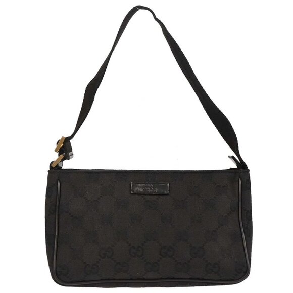 Gucci Black Canvas GG Handbag - Picture 1 of 11